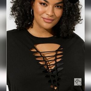 Torrid Relaxed Fit Vintage Slash Front Tee